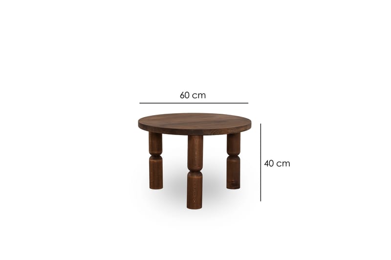 Ida Sofabord 60 cm - Valnød finér - Møbler - Borde - Sofabord