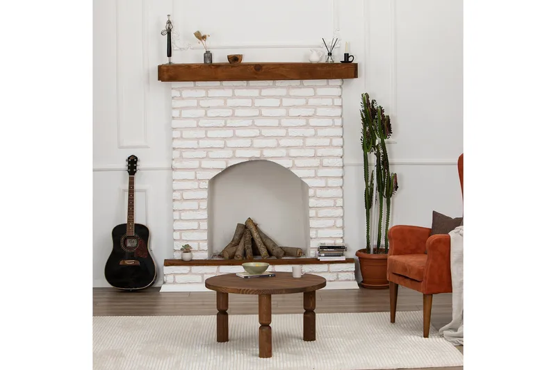 Ida Sofabord 70 cm, Valnød finér