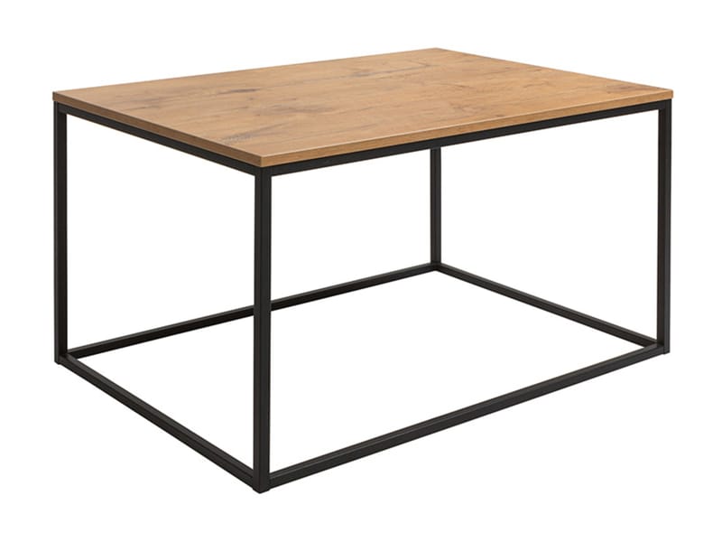 Illaso Sofabord 100 cm - Egefarvet/Sort - Møbler - Borde - Sofabord