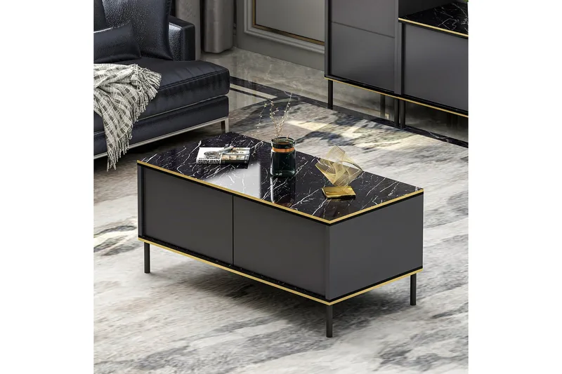 Imaj Sofabord 90 cm, Antracit