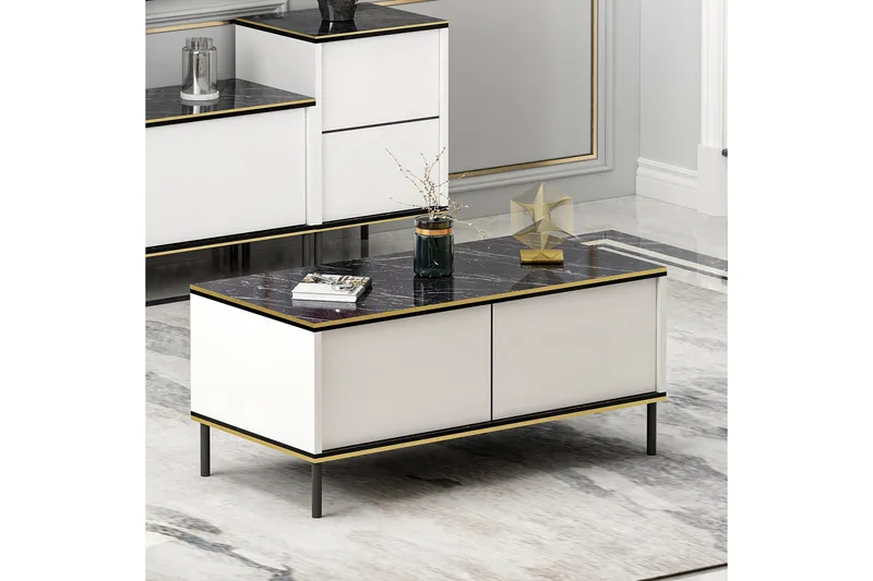 Imaj Sofabord 90 cm, Hvid