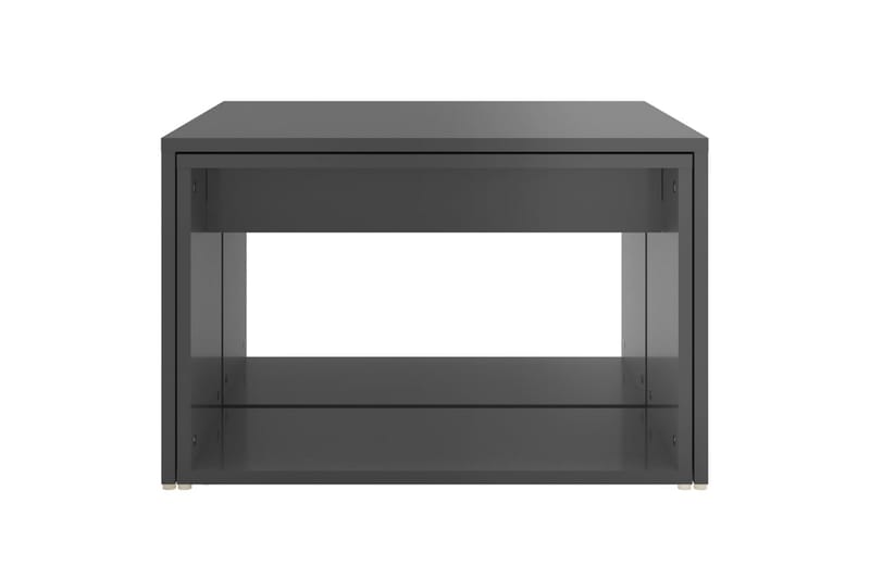 indskudsborde 3 dele 60x60x30 cm grå højglans - Grå - Sofabord