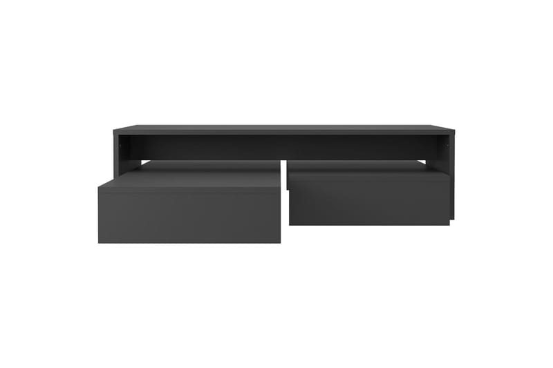 indskudt sofabordssæt 100x100x26,5 cm spånplade grå - Grå - Møbler - Borde - Sofabord