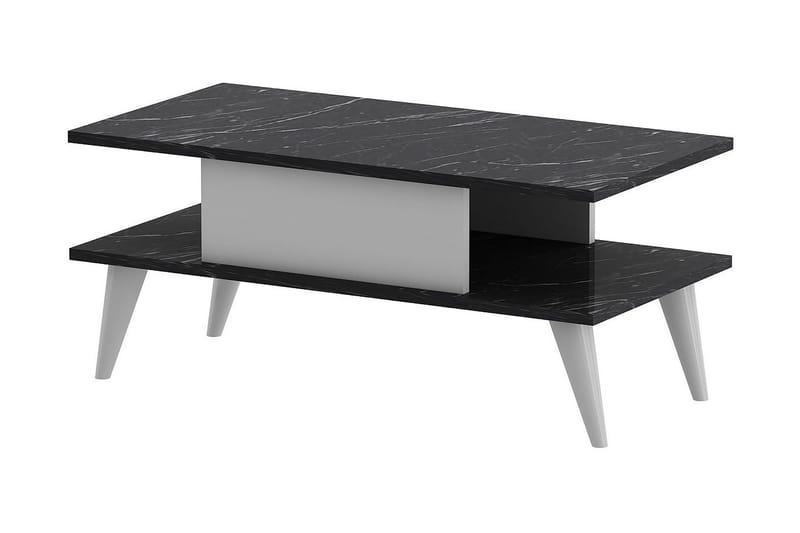 Irbene Sofabord 90x40x90 cm - Sort/Hvid - Møbler - Borde - Sofabord