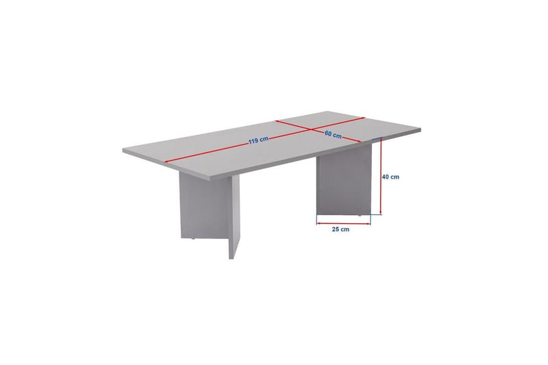 Sofabord Isami Safir Eg - Safir Eg - Møbler - Borde - Sofabord