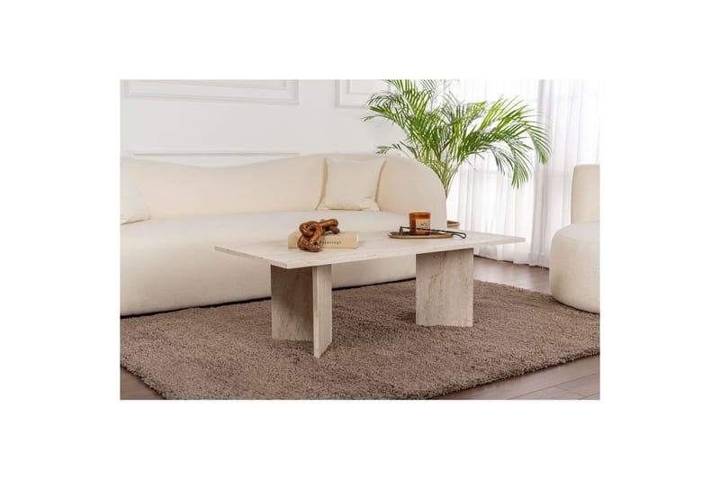 Sofabord Isami Travertin - Travertin - Møbler - Borde - Sofabord
