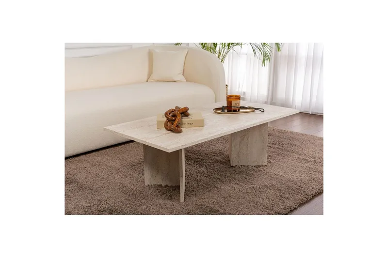 Sofabord Isami Travertin - Travertin - Møbler - Borde - Sofabord