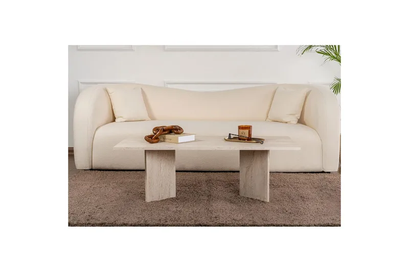 Sofabord Isami Travertin - Travertin - Møbler - Borde - Sofabord