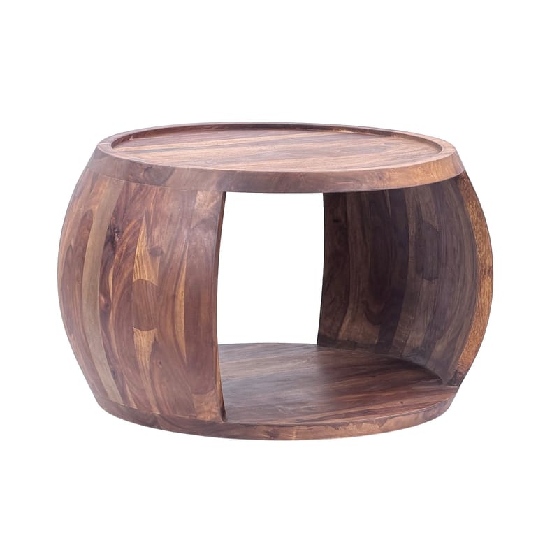Ivoilo Sofabord 60 cm Landlig stil - Varm mørkebrun - Møbler - Borde - Sofabord - Sofabord med opbevaring