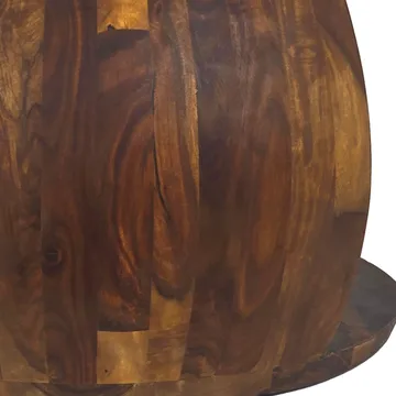 Ivoilo Sofabord 60 cm Landlig stil - Varm mørkebrun - Møbler - Borde - Sofabord - Sofabord med opbevaring