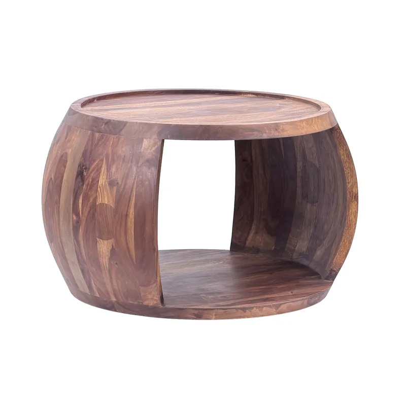 Ivoilo Sofabord 60 cm Landlig stil, Varm mørkebrun