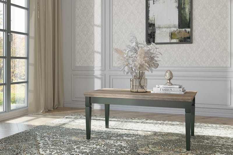 Ivreri Sofabord 110 cm - Khaki/Natur - Møbler - Borde - Sofabord