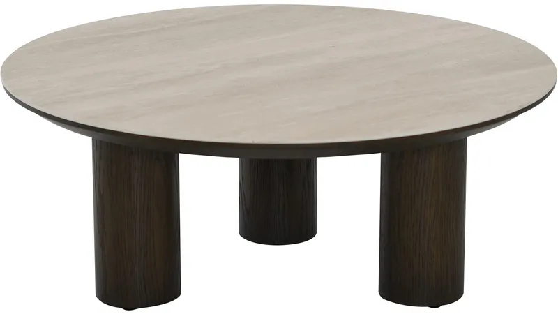 Sofabord Järvik 110 cm, Brunlakerede ben