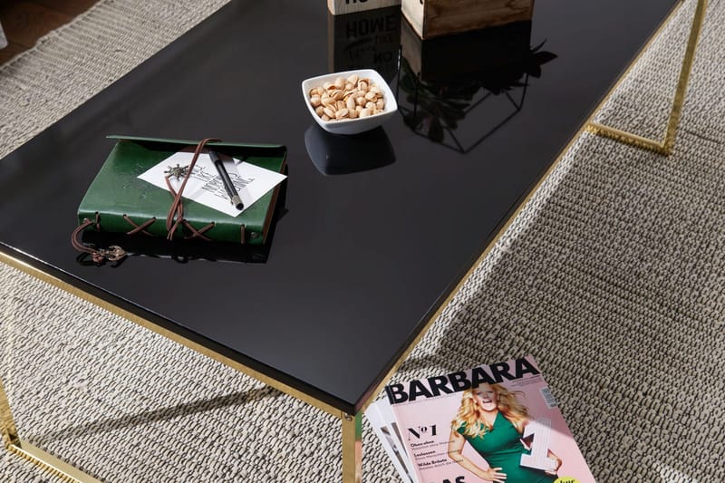 Jaise Sofabord 120 cm - Sort/Guld - Møbler - Borde - Sofabord
