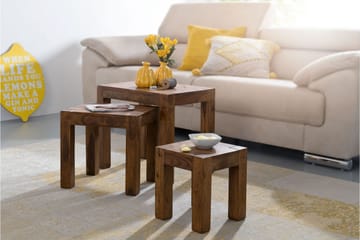 Jaisen Indskudsbord 45 cm 3 Bord - Massivt Træ - Møbler - Borde - Sofabord