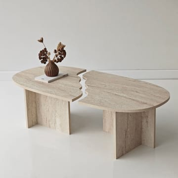 Jorvis sofabord 120 cm ovalt - Travertin - Møbler - Borde - Sofabord