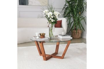 Kafrein Sofabord 75x35x75 cm - Brun - Møbler - Borde - Sofabord