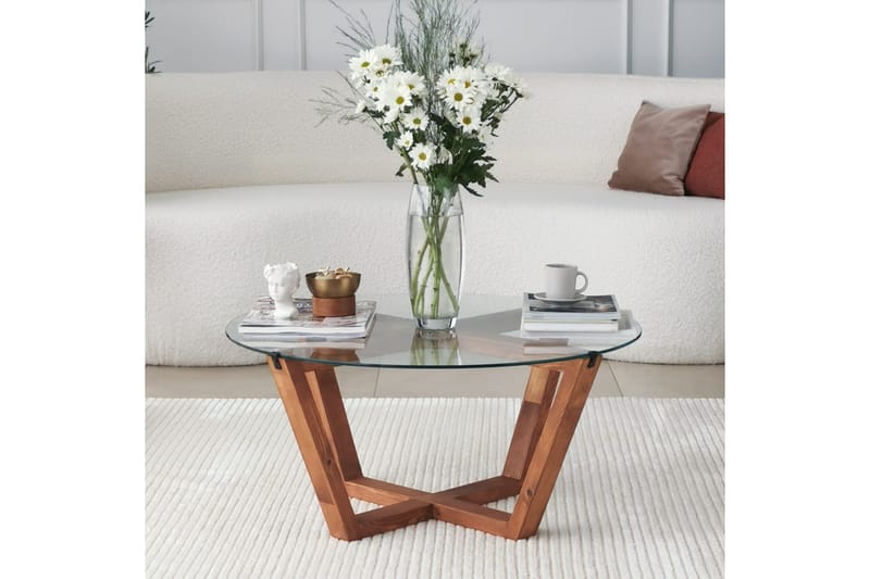Kafrein Sofabord 75x35x75 cm - Brun - Møbler - Borde - Sofabord