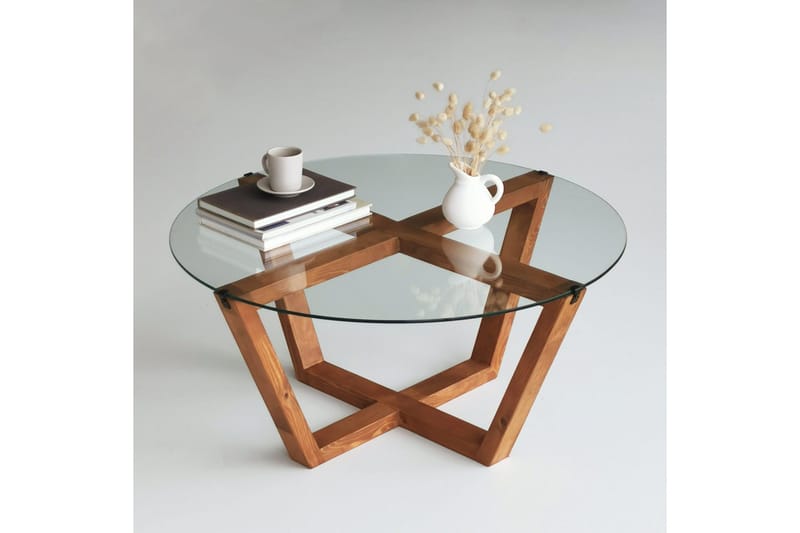 Kafrein Sofabord 75x35x75 cm - Brun - Møbler - Borde - Sofabord