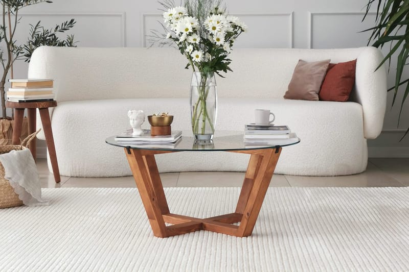 Kafrein Sofabord 75x35x75 cm - Brun - Møbler - Borde - Sofabord