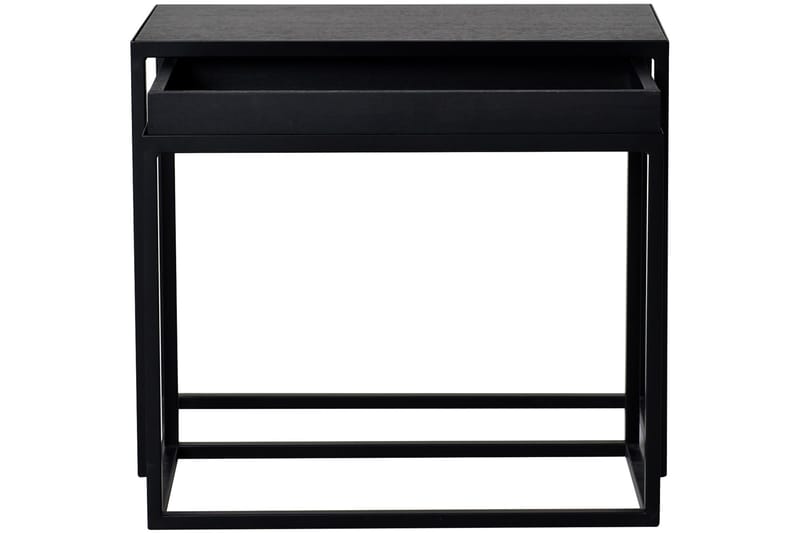 Kapelvej Indskudsbord 60 cm 2 Bord - Sort - Møbler - Borde - Sofabord