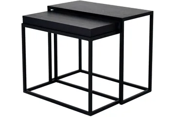 Kapelvej Indskudsbord 60 cm 2 Bord - Sort - Møbler - Borde - Sofabord