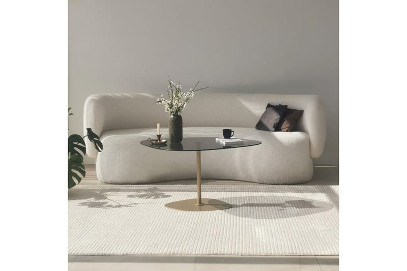 Karamea Sofabord 85 cm - Grå/Guld - Møbler - Borde - Sofabord