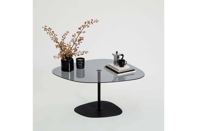 Karamea Sofabord 85 cm - Grå/Sort - Møbler - Borde - Sofabord