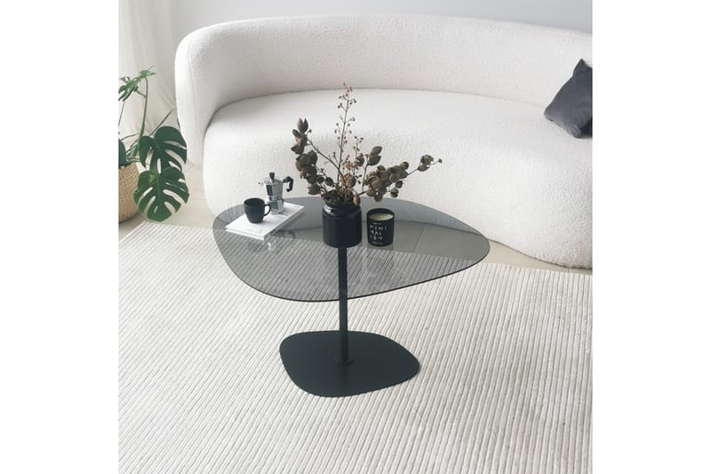 Karamea Sofabord 85 cm - Grå/Sort - Møbler - Borde - Sofabord