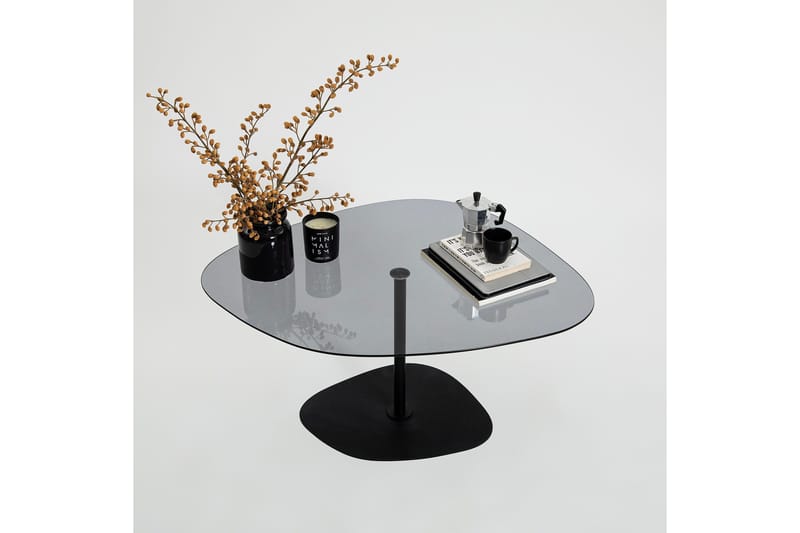 Karamea Sofabord 85 cm - Grå/Sort - Møbler - Borde - Sofabord