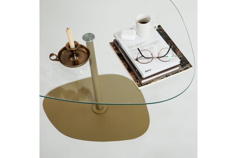 Karamea Sofabord 85 cm - Guld - Møbler - Borde - Sofabord