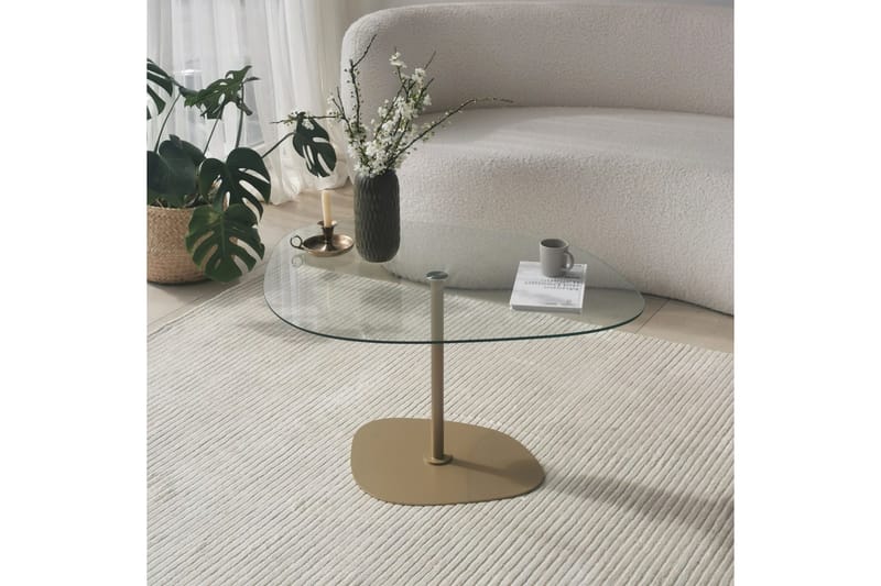 Karamea Sofabord 85 cm - Guld - Møbler - Borde - Sofabord