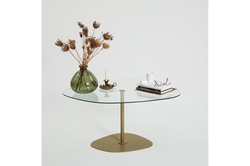 Karamea Sofabord 85 cm - Guld - Møbler - Borde - Sofabord