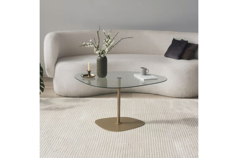Karamea Sofabord 85 cm - Guld - Møbler - Borde - Sofabord