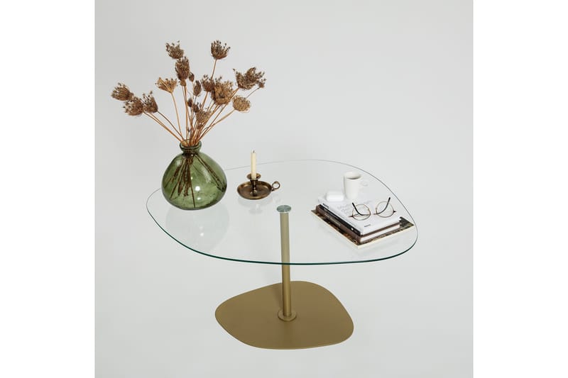 Karamea Sofabord 85 cm - Guld - Møbler - Borde - Sofabord