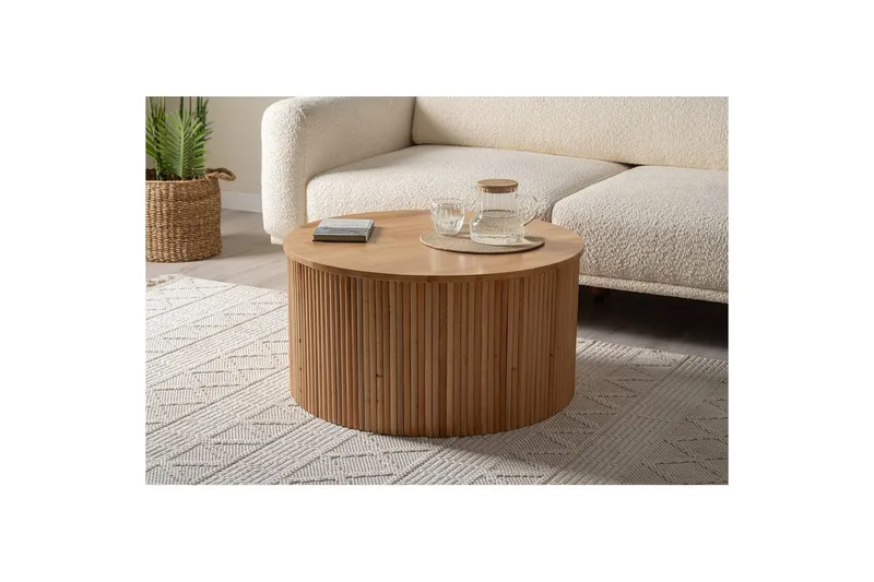 Sofabord Karela Bøg, Rødbrunt træ