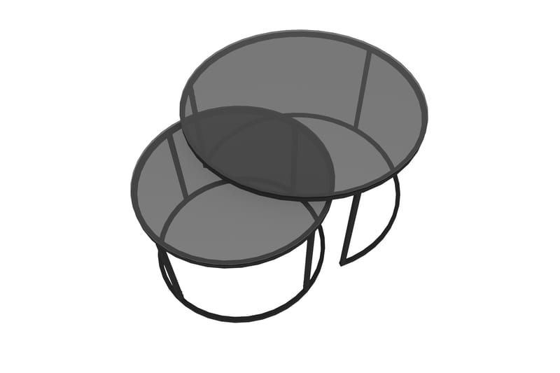 Kashiwa Sofabord 60 cm - Sort - Møbler - Borde - Sofabord