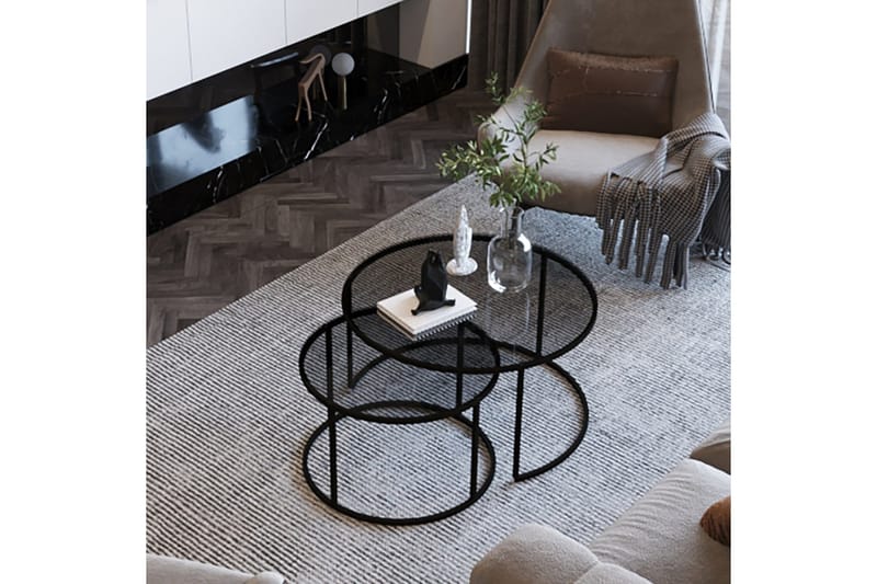 Kashiwa Sofabord 60 cm - Sort - Møbler - Borde - Sofabord