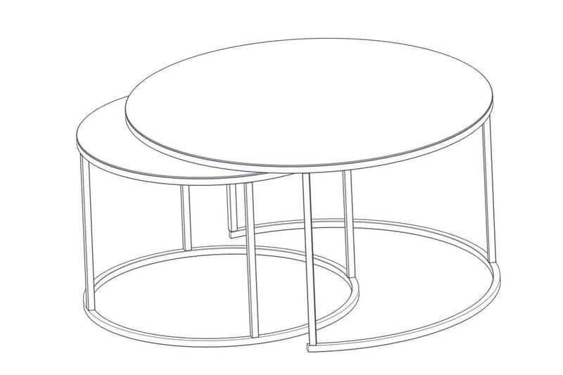 Kashiwa Sofabord 60 cm - Sort - Møbler - Borde - Sofabord