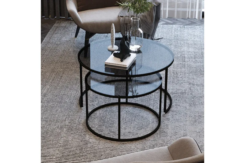 Kashiwa Sofabord 60 cm, Sort