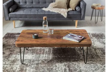 Katsura sofabord 115 cm - Massivt træ/sort - Møbler - Borde - Sofabord