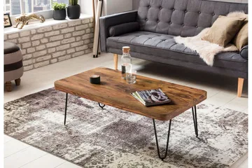 Katsura sofabord 115 cm - Massivt træ/sort - Møbler - Borde - Sofabord