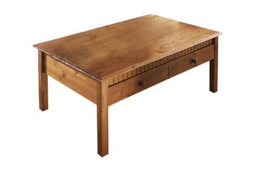 Kersey Sofabord 110 cm med Opbevaring 2 Skuffer - Rødbrun - Møbler - Borde - Sofabord