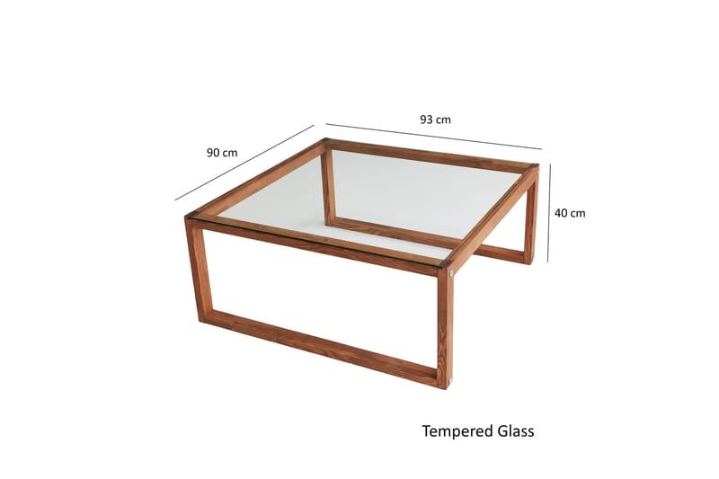 Kesgrold Sofabord 90x40x90 cm - Brun - Møbler - Borde - Sofabord