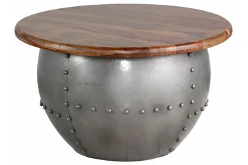 Khalsa Sofabord 75 cm Rundt - Mangotræ/Brun - Møbler - Borde - Sofabord