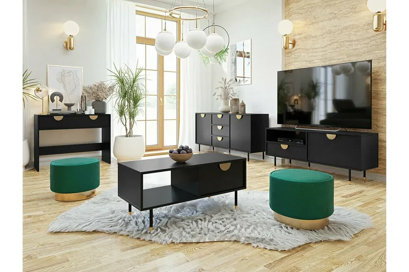 Kintore Sofabord 45 cm - Sort - Møbler - Borde - Sofabord