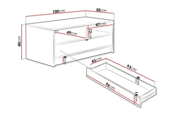 Kintore Sofabord 50 cm - Hvid - Møbler - Borde - Sofabord