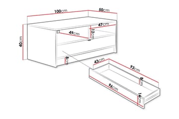 Kintore Sofabord 50 cm - Sort - Møbler - Borde - Sofabord
