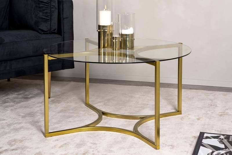 Kivik Sofabord Rundt 75cm - Transparent - Møbler - Borde - Sofabord