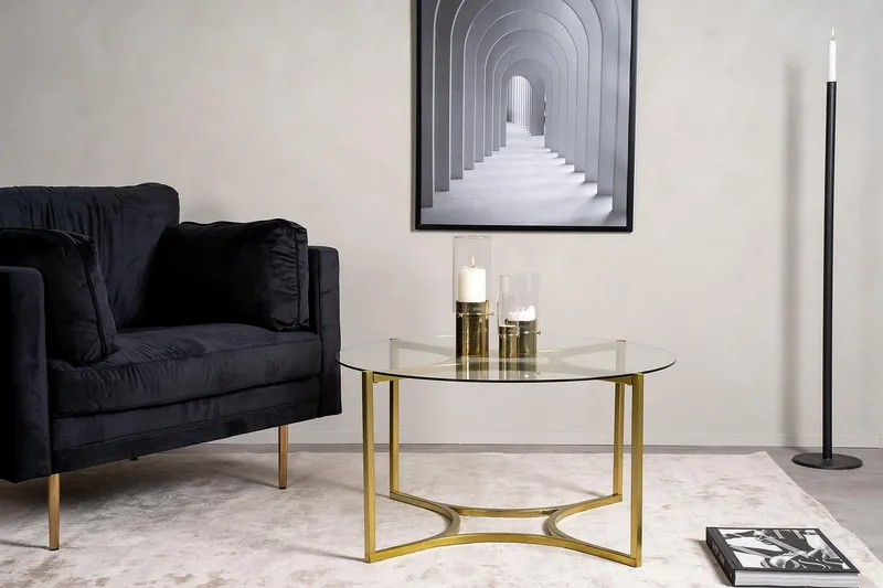 Kivik Sofabord Rundt 75cm - Transparent - Møbler - Borde - Sofabord